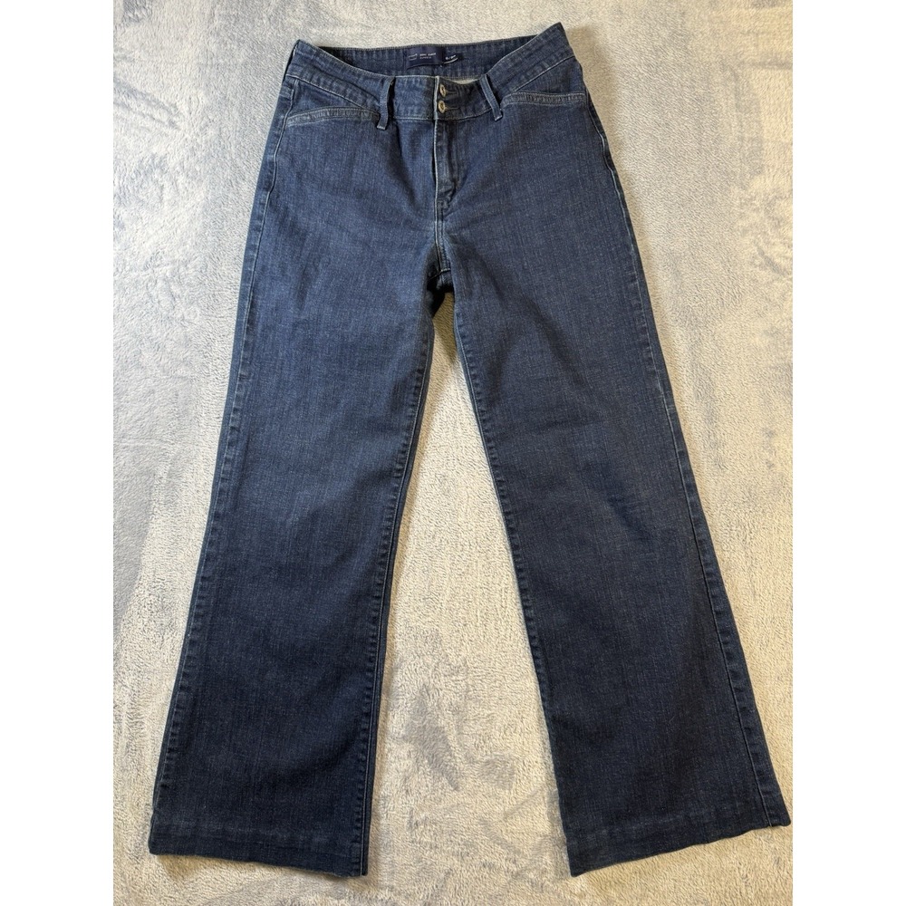Levis Demi Curve ID Jeans Womens 6 28 Dark Wash Denim Trouser Straight Wide